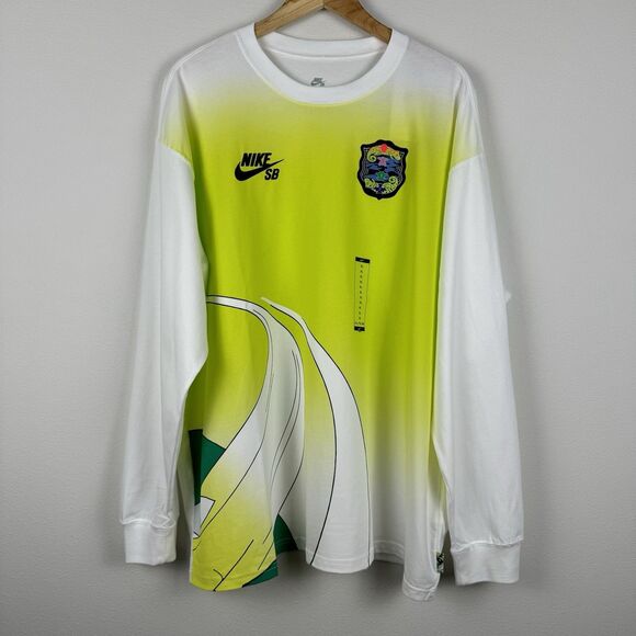 Nike SB Olympics L/S Agnostic Federation Skate Tee White HF0035-100 Men’s XL - Picture 2 of 9